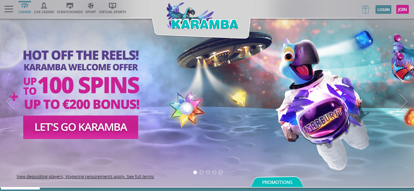 Karamba 20 Free Spins